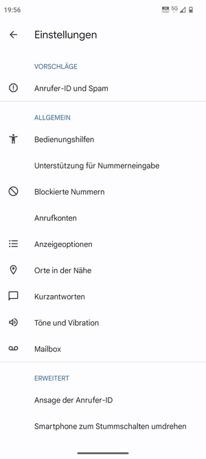 Wählen Sie Mailbox