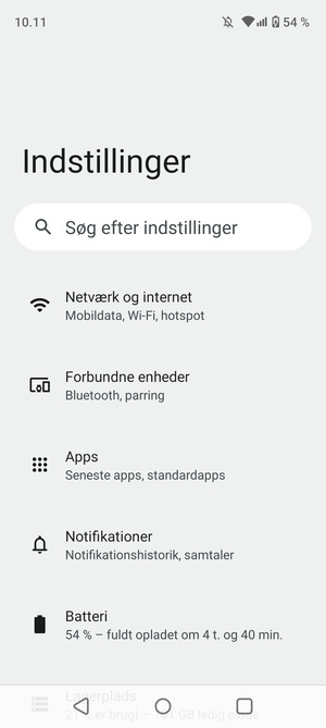 Vælg Netværk og internet