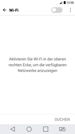 Schalten Sie Wi-Fi ein