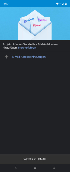 Wählen Sie E-Mail-Adresse hinzufügen