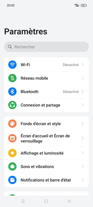 Sélectionnez Wi-Fi