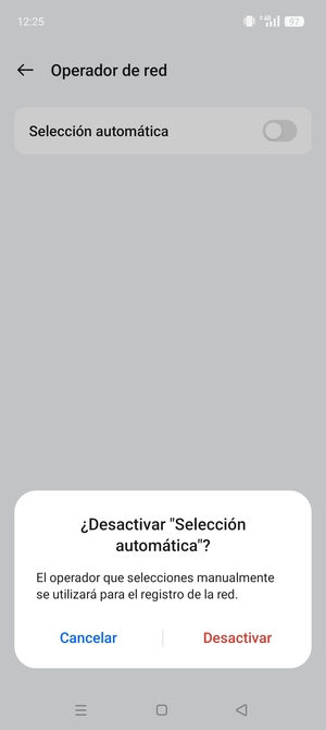 Seleccione Desactivar