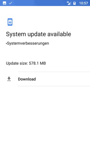 If your phone is not up to date, select Download