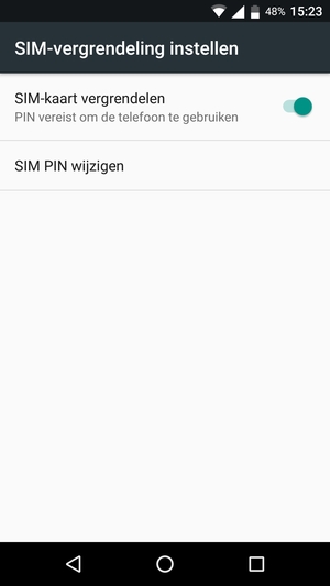 Selecteer SIM PIN wijzigen / SIM pincode wijzigen