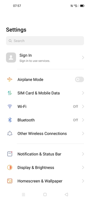 Select Other Wireless Connections
