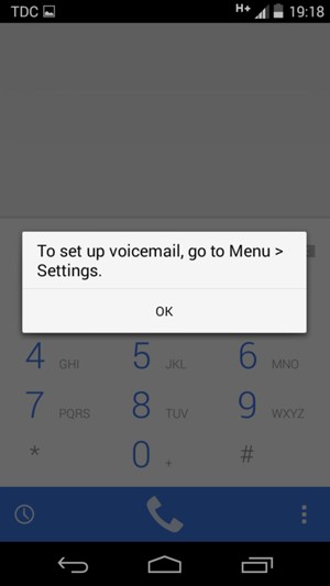 voicemail motorola moto 4g access ok select
