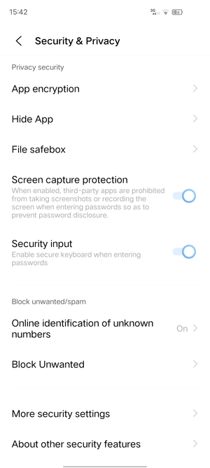 Select More security settings