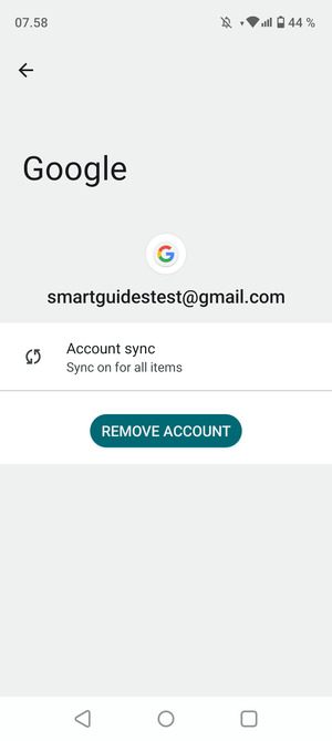 Select Account sync