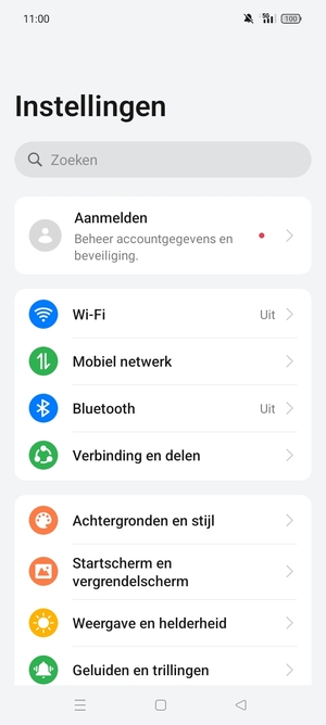 Selecteer Mobiel netwerk