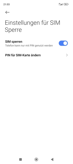 Wählen Sie PIN für SIM-Karte ändern