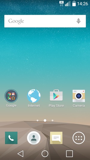 Return to the Home screen and select the Menu button