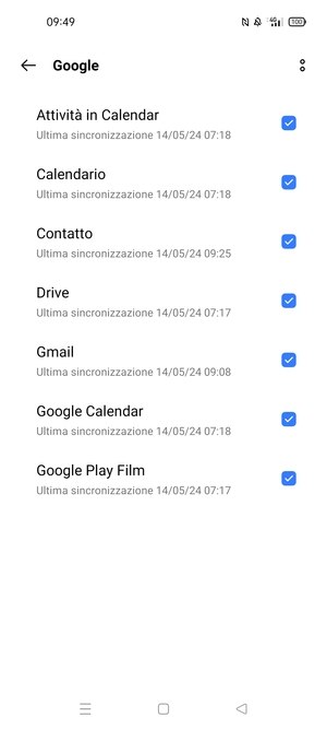 Seleziona il tasto Menu