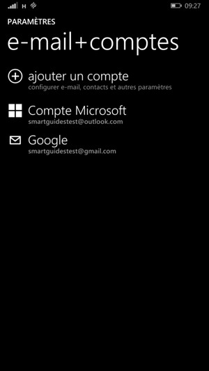 Sélectionnez votre compte Google