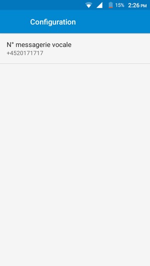 Sélectionnez Nº messagerie vocale