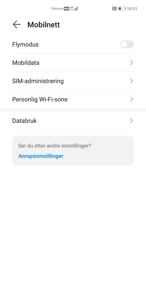 Velg Mobildata