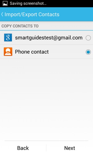 Select Phone contact and select Next
