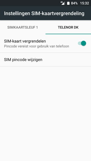 Select Digicel and  SIM pincode wijzigen