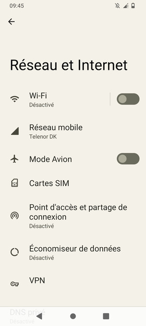 Sélectionnez Wi-Fi