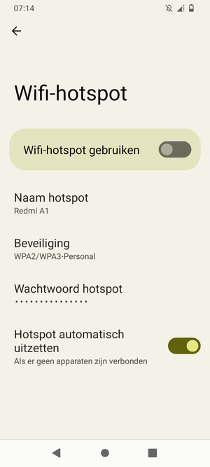 Schakel Wifi-hotspot gebruiken in