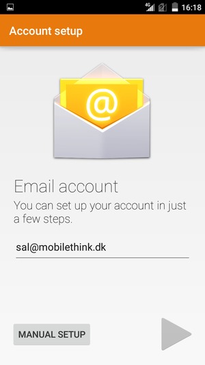 Enter your Email address and select Next