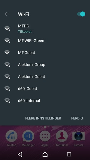 Slå av Wi-Fi