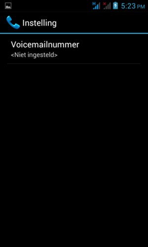 Selecteer Voicemailnummer