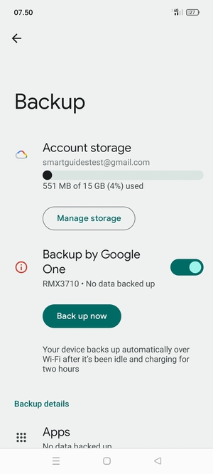 Select Account storage