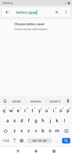 Enter Battery saver and select Search