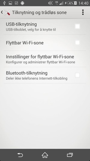 Kryss av i Flyttbar Wi-Fi-sone avkrysningsboksen