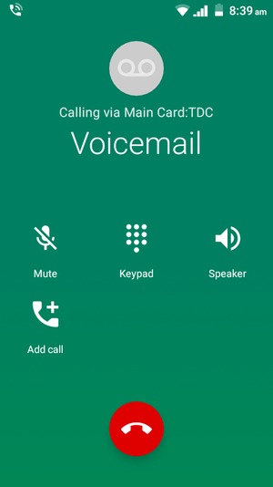 If your voicemail is calling like on this screen, your phone is setup correctly.
