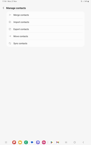 Select Import  contacts