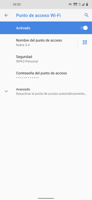 El teléfono ha sido configurado para su uso como módem