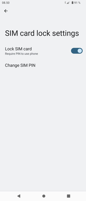 Select  Change SIM PIN
