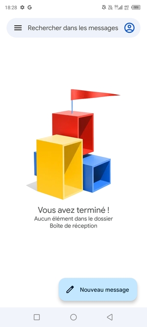 Votre messagerie Gmail est prête à l'emploi