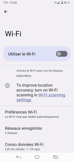 Activer le Utiliser le Wi-Fi