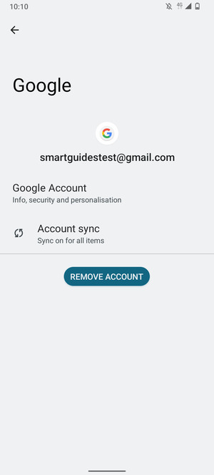 Select Account sync