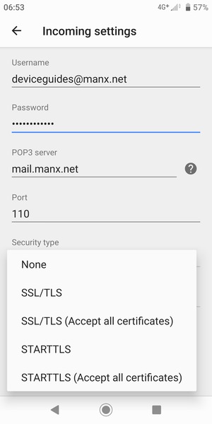 Select SSL/TLS