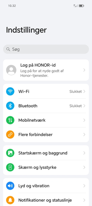 Vælg Mobilnetværk