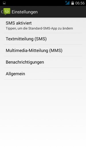Wählen Sie Textmitteilung (SMS)