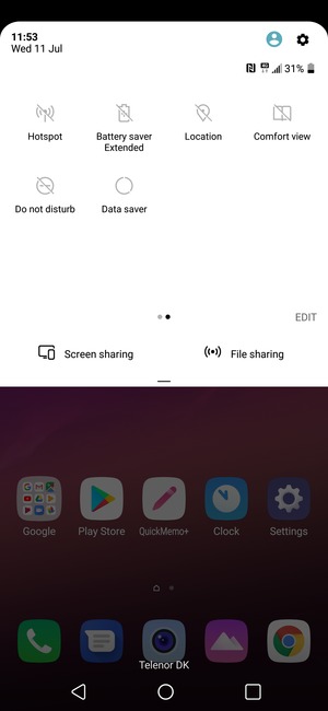 Turn on Battery saver Extended