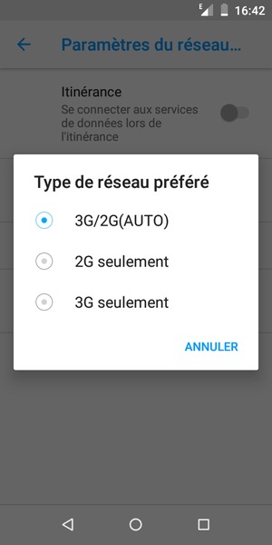 Sélectionnez votre option préférée