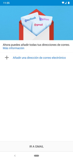 Seleccione Añadir una dirección de correo electrónico