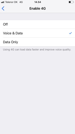 Set Up Voice Over LTE Calling VoLTE Apple IPhone 5s IOS 12 