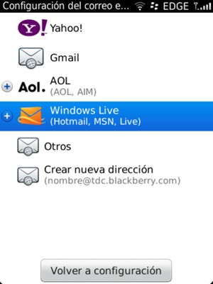 Seleccione Windows Live