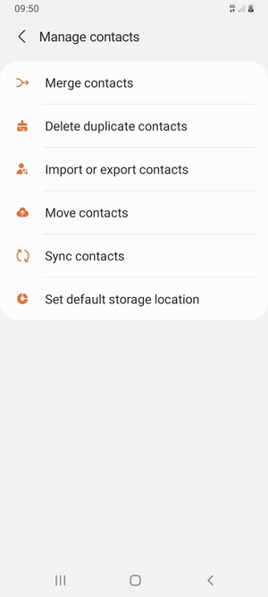 Select Import or export contacts