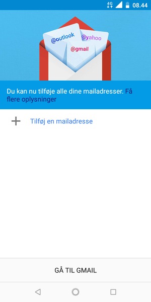 Vælg Tilføj en mailadresse