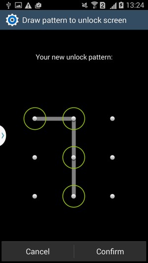 Confirm your pattern and select Confirm