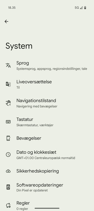 Vælg Softwareopdateringer