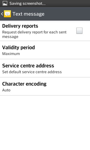 Select Service centre address
