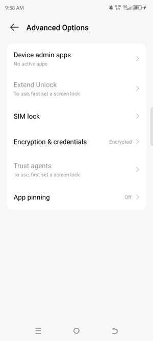 Select SIM lock